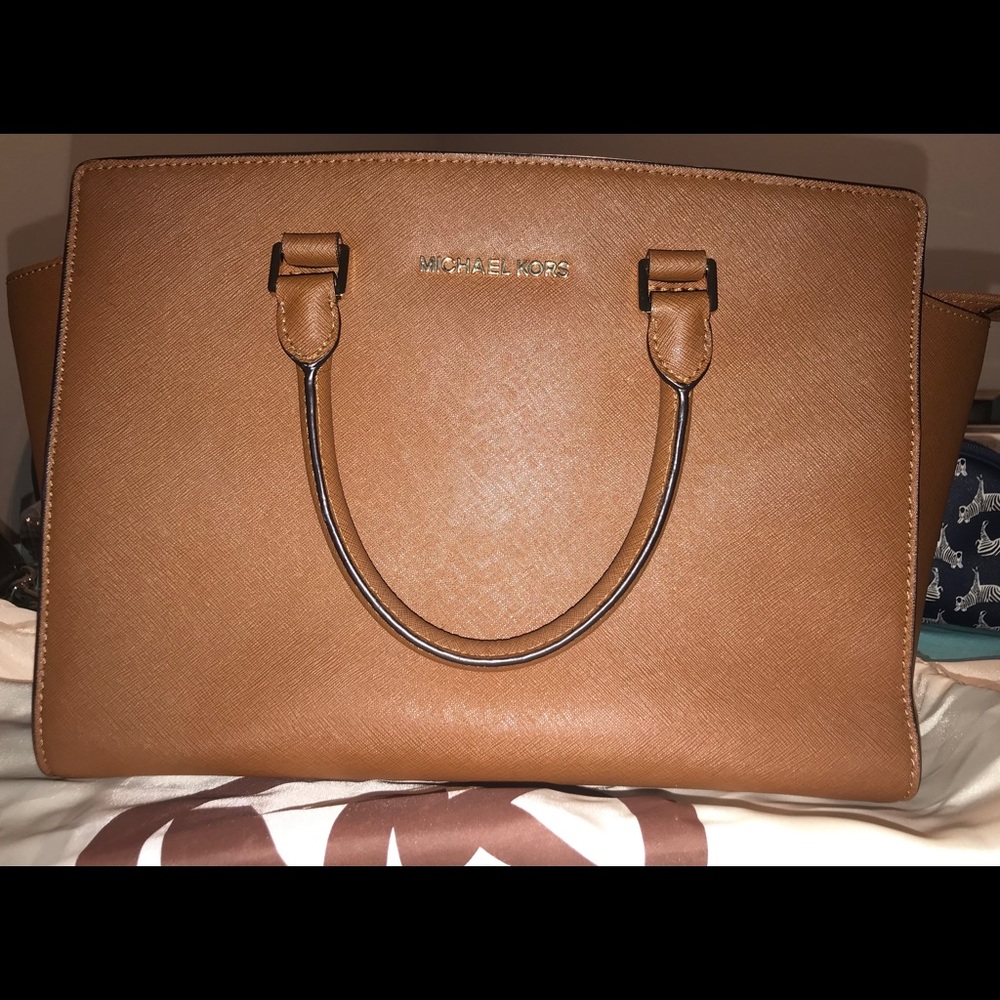 SOLD! Michael Kors Satchel. Beige/Tan color.